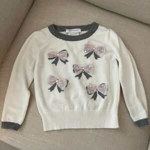 Bonnie Jean Girls Bow Sweater Sz 4T